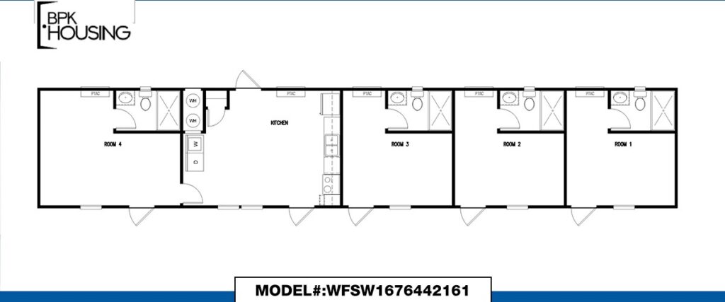 THE HATCHETT 16×76 4×4 Kitchen Unit